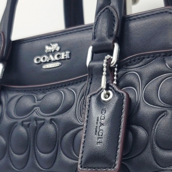 COACH NWT Purse Bag Satchel Crossby RARE Embossed Debossed LEATHER - Picture 8 of 14